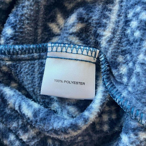 Peter Millar Warmth Blue White Snowflake 1/4 Zip L - Picture 6 of 7